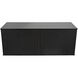 Smith 74 X 22 inch Hand Rubbed Black Sideboard, 4 Door