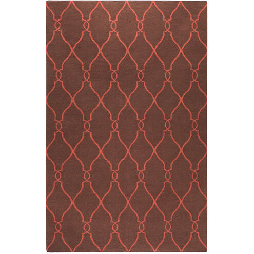 Fallon 96 X 60 inch Camel, Bright Red Rug