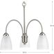 Gather 3 Light 20 inch Brushed Nickel Chandelier Ceiling Light