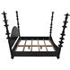 Ferret Hand Rubbed Black Bed, Eastern King