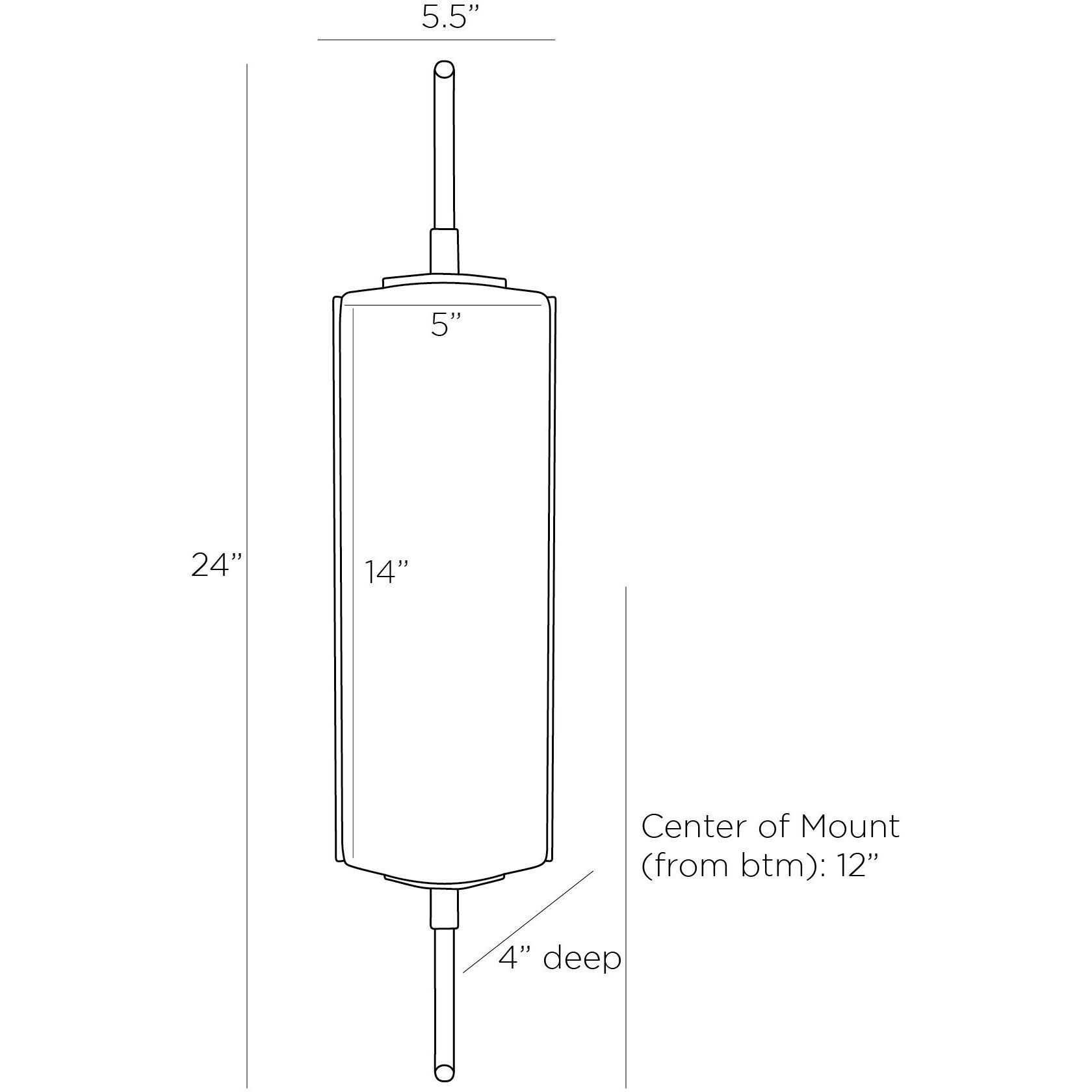 Weston 2 Light 5.5 inch Opal ADA Sconce Wall Light