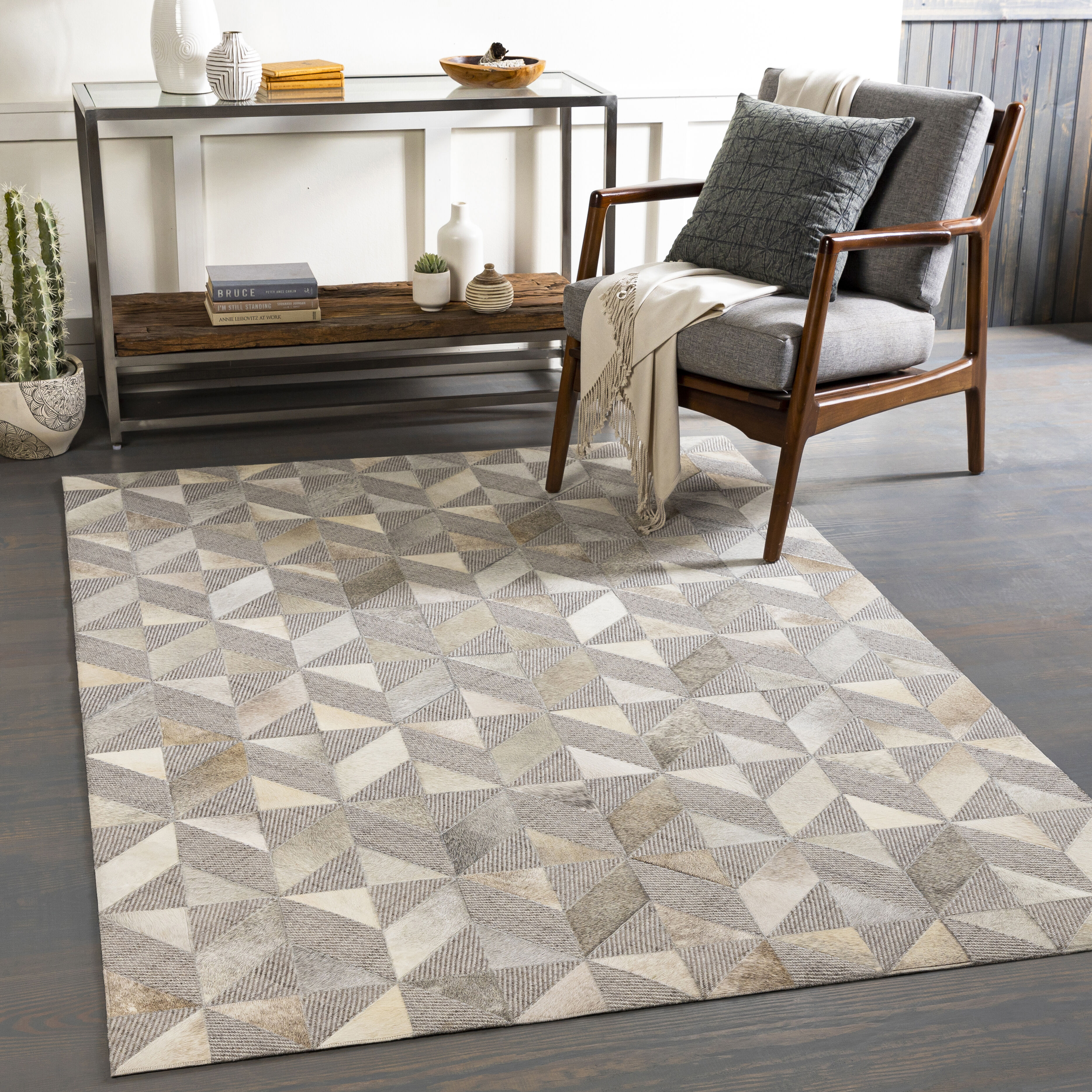 Jardin 36 X 24 inch Medium Gray Rug in 2 x 3, Rectangle