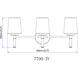 Henri 3 Light 24 inch Matte Black Bathroom Vanity Wall Light