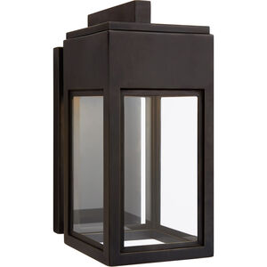 Chapman & Myers Irvine LED 11 inch Bronze Outdoor Bracketed Wall Lantern, Small