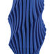 Blue Pleat 16.75 X 8.25 inch Vase, Large