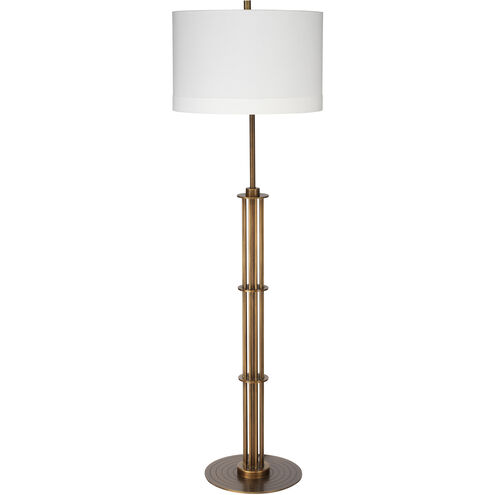 Marcus 61 inch 100.00 watt Antique Brass Metal Floor Lamp Portable Light