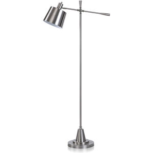 Gemma 62 inch 40.00 watt Silver Floor Lamp Portable Light