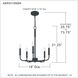 Abner 5 Light 18 inch Matte Black Chandelier Ceiling Light