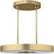 Kelly by Kelly Wearstler Wyllis LED 24 inch Hand Rubbed Antique Brass Chandelier Ceiling Light