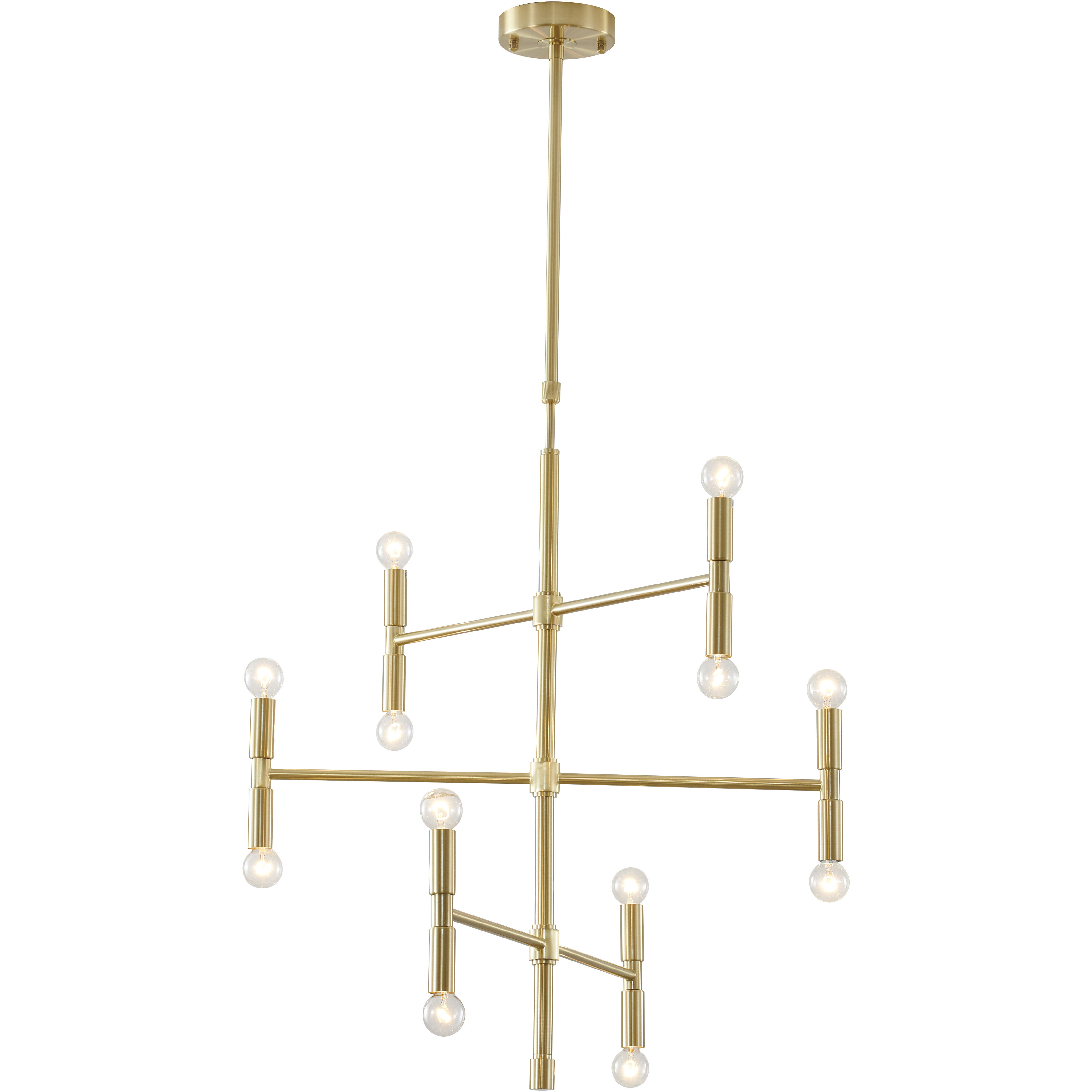 Gold multi arm ceiling light hot sale