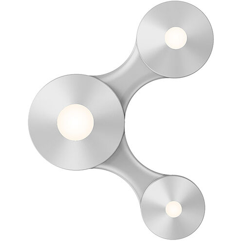 Coral Surface LED 13 inch Bright Satin Aluminum Surface Mount Ceiling Light