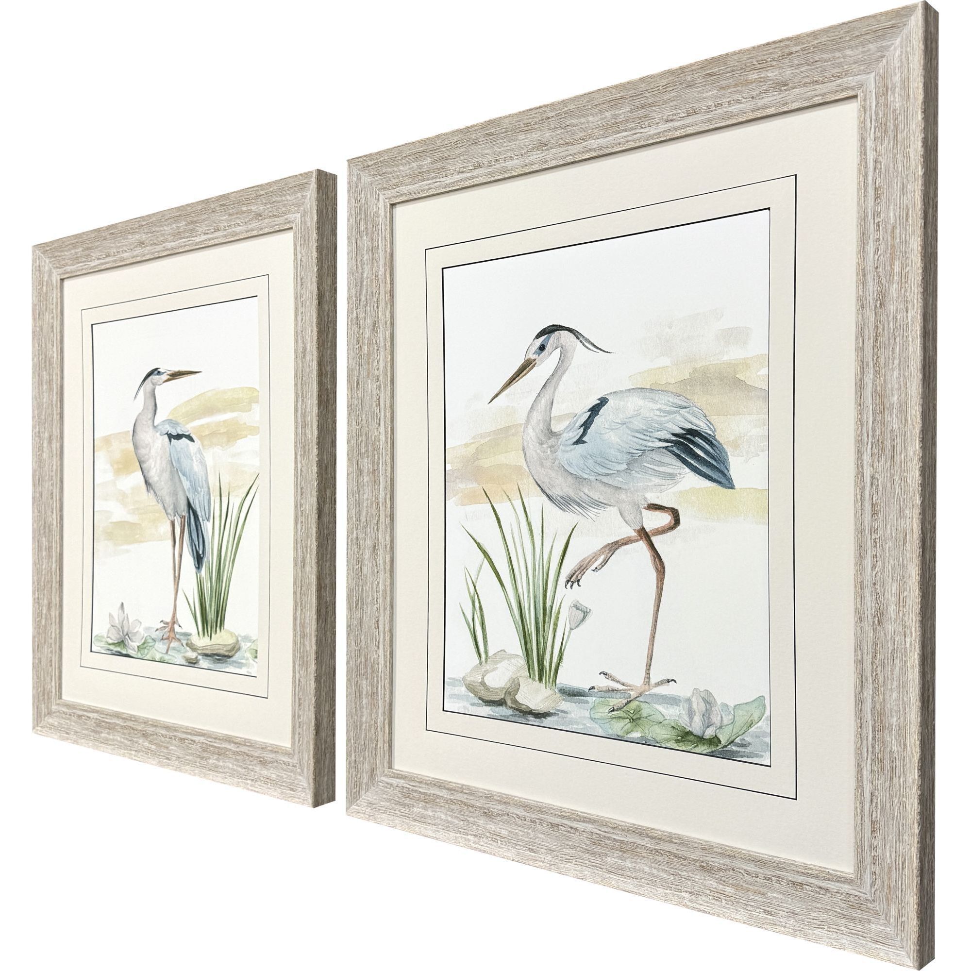 Spring Wander Blue and Green and Gray Framed Art, Propac