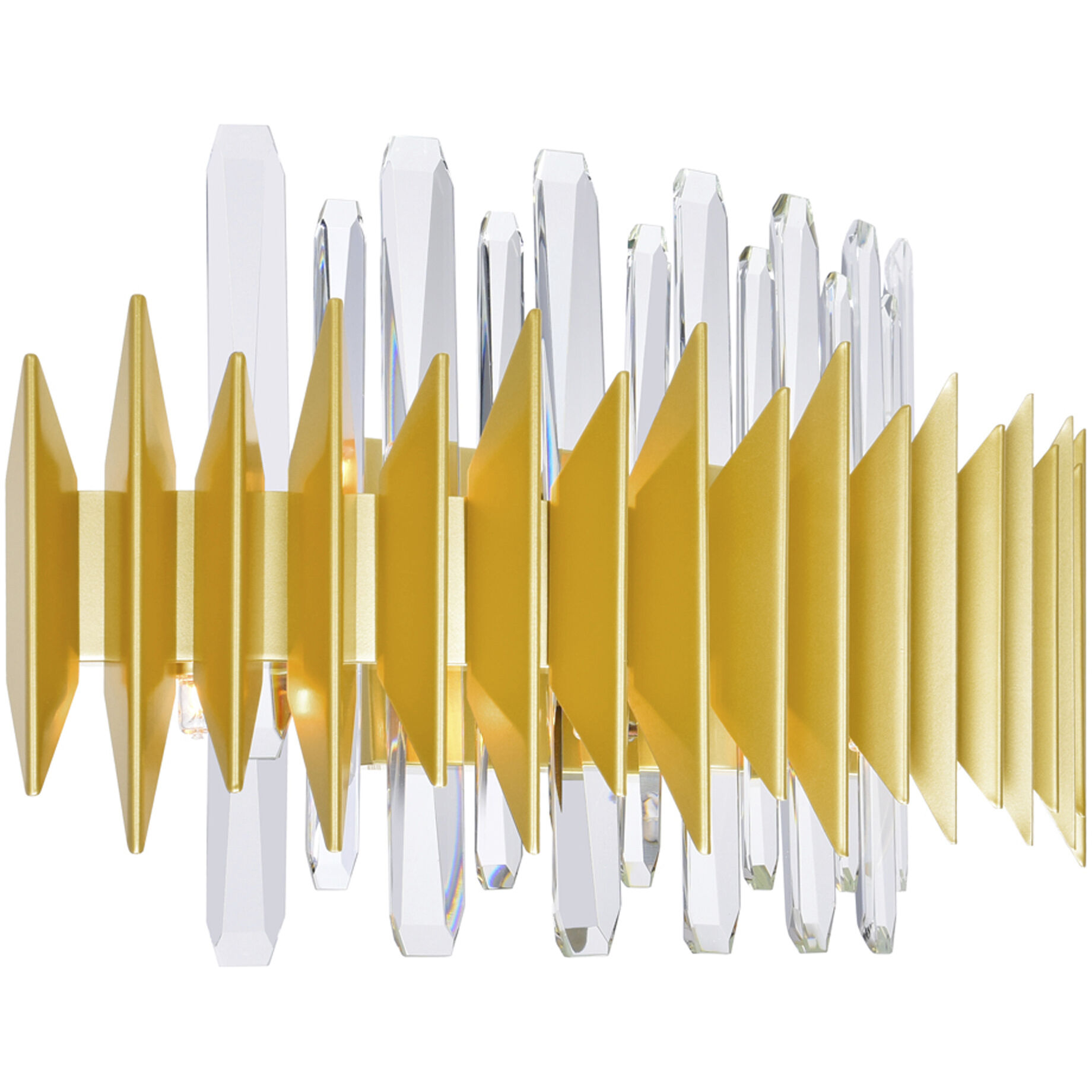 Cityscape 7 Light 6 inch Satin Gold Wall Sconce Wall Light