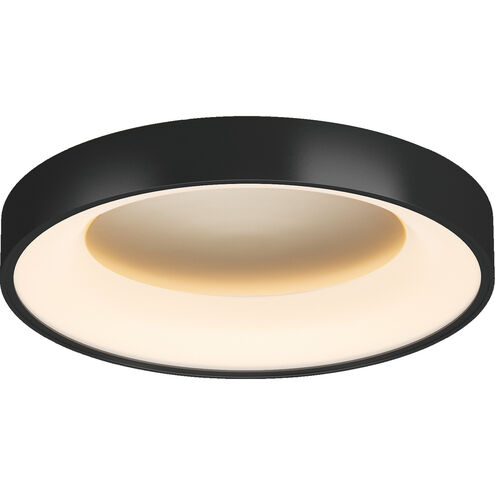Nortic LED 17.7 inch Satin Dark Gray with Brushed Champagne Flush Mount Ceiling Light