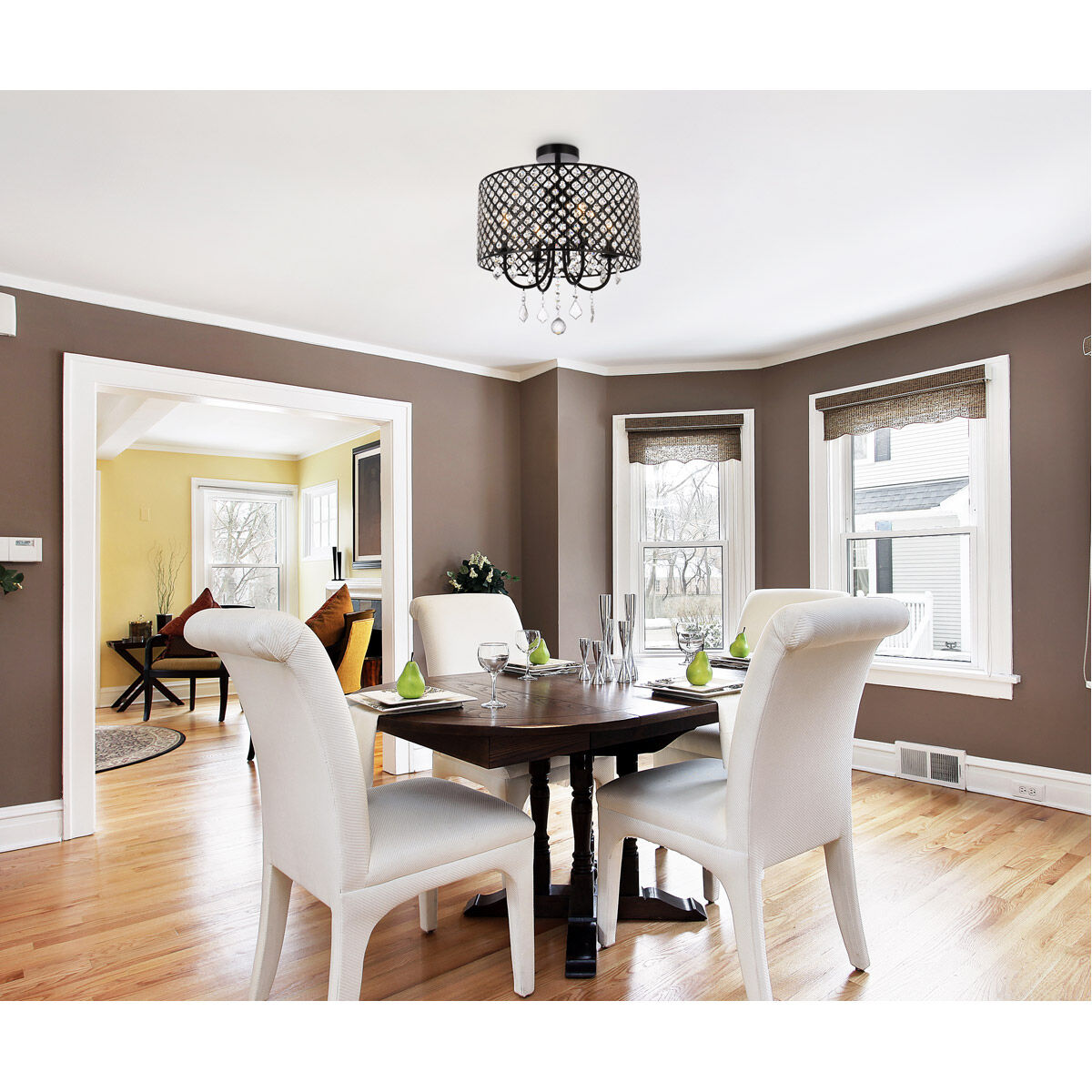 Wells 4 Light 18 inch Black Pendant Ceiling Light