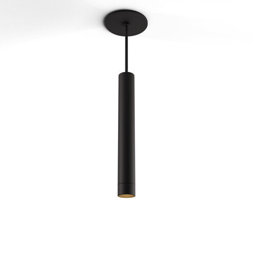 Combi LED 1.5 inch Matte Black Pendant Ceiling Light, Suspension / Flush Mount 2-in-1