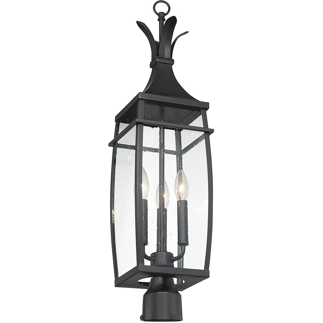 Montpelier 3 Light 29 inch Black Outdoor Post Lantern