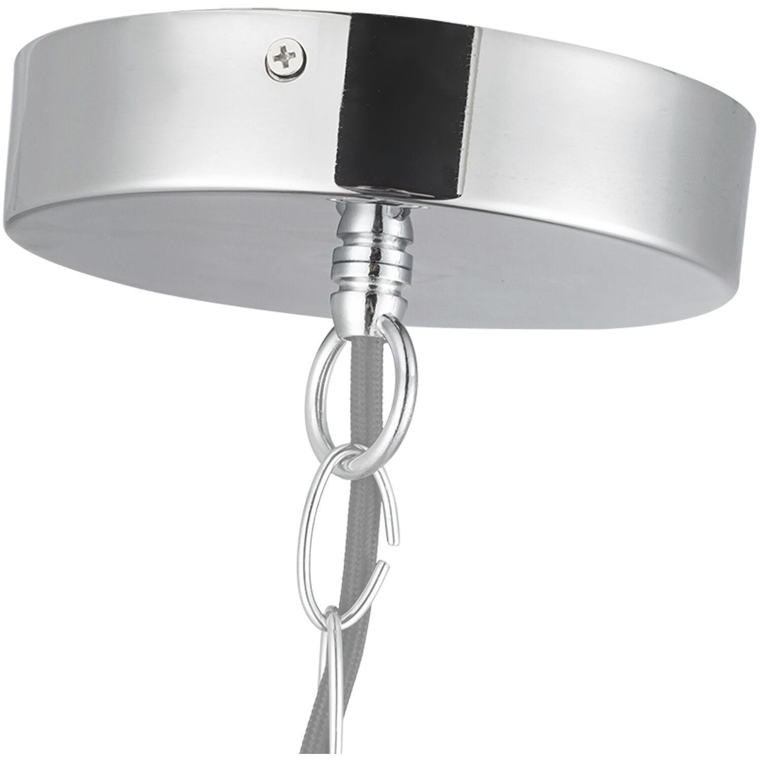 Cleo LED 16 inch Chrome/Opal Glass Chandelier Ceiling Light