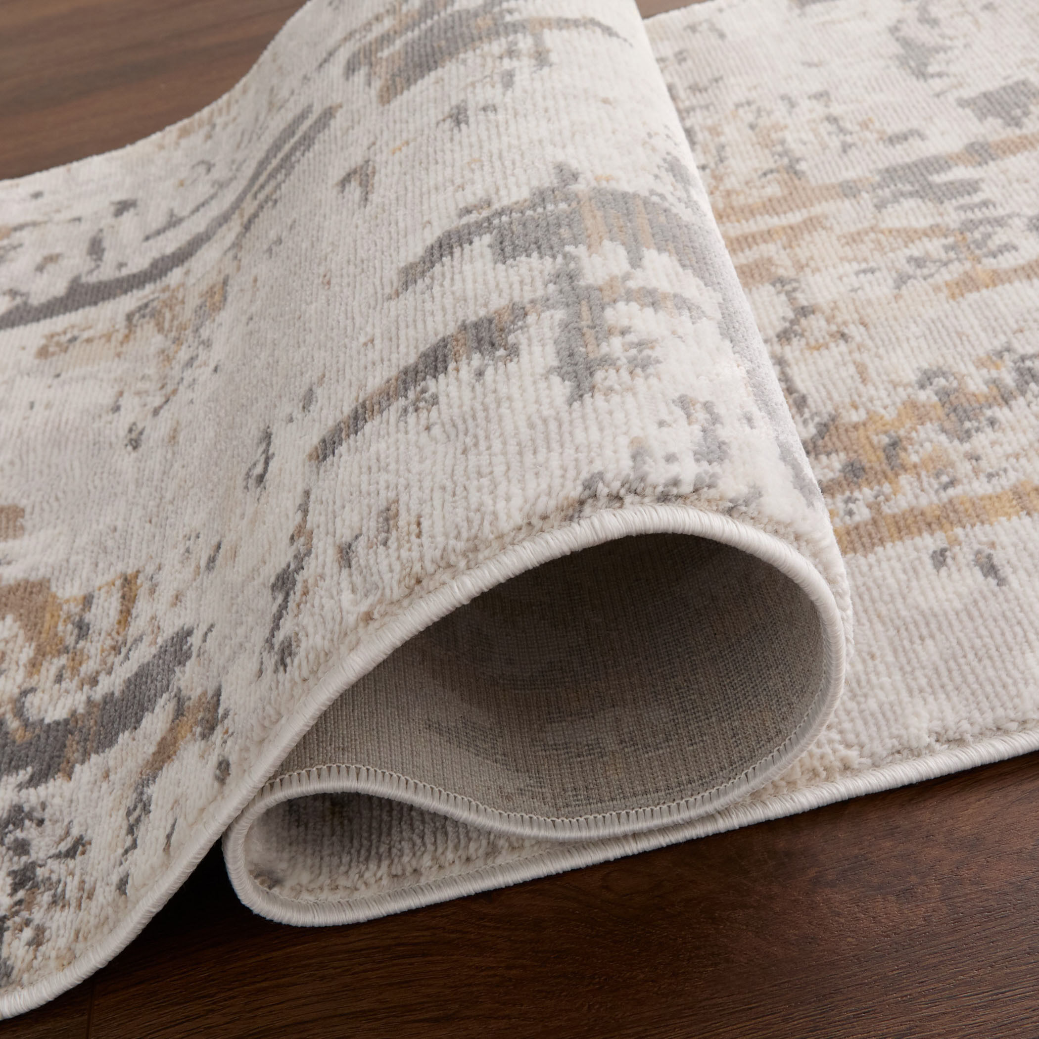 Veleka Gray and Beige Indoor Rug