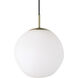 Koa 1 Light 12 inch Etched White Pendant Ceiling Light