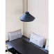 Koma 1 Light 15 inch Satin Black Pendant Ceiling Light in Medium