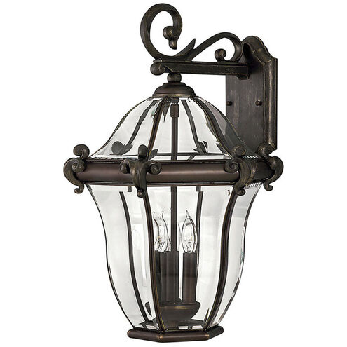 Estate Series San Clemente LED 21 inch Copper Bronze Outdoor Wall Mount Lantern, Medium