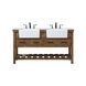 Clement 60 X 22 X 34 inch Driftwood Bathroom Vanity Cabinet