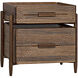 Savino 31 X 30 inch Dark Walnut Side Table