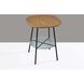 Diane 22 X 18 inch Natural Wood and Black Accent Table