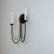 Plumette 2 Light 14 inch Chestnut Bronze Wall Sconce Wall Light