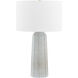 Kel 26 inch 15.00 watt Aged Brass and Ceramic Reactive Ash Table Lamp Portable Light