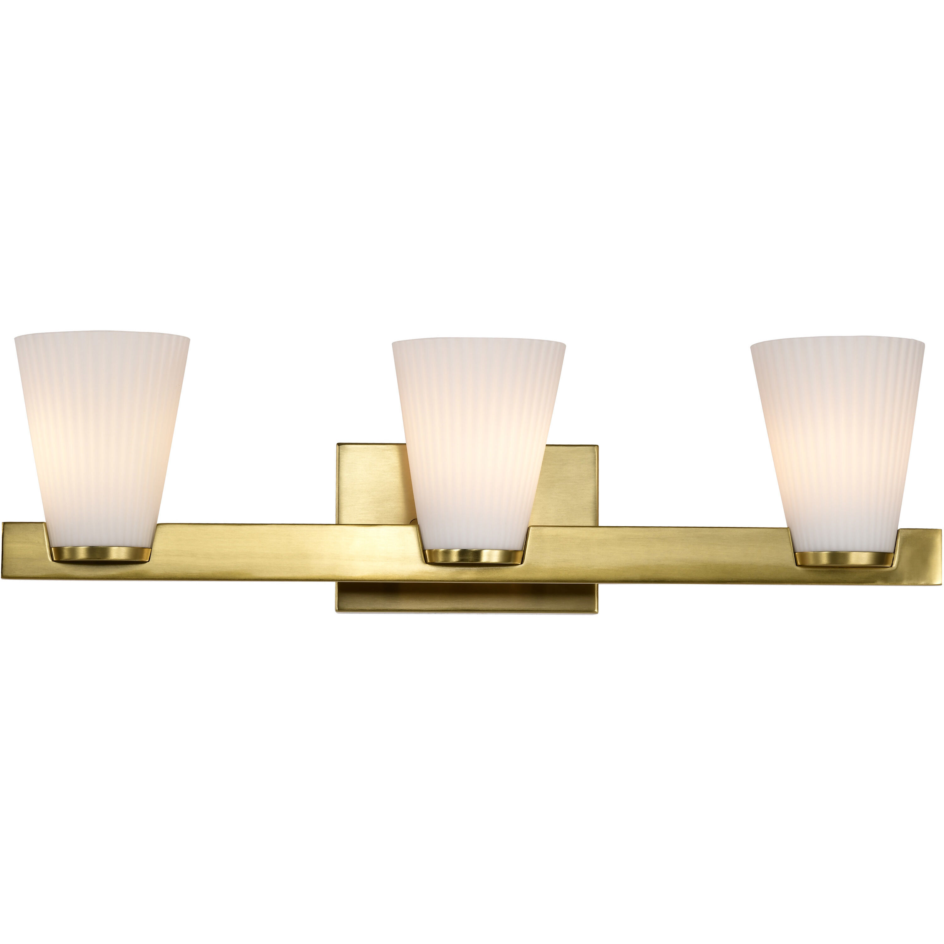 Royale 24 inch Burnished Brass Vanity Wall Light