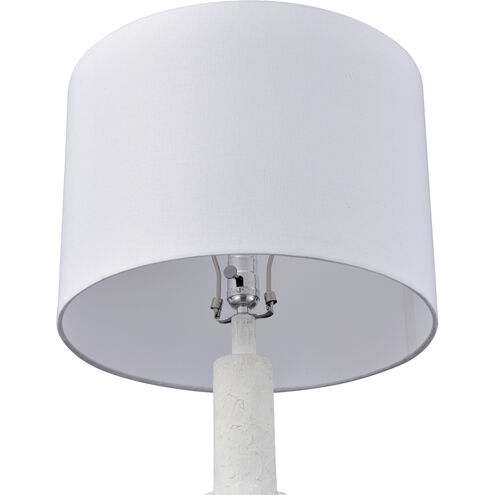 Calvin 32.5 inch 150.00 watt Plaster White Table Lamp Portable Light