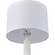 Calvin 32.5 inch 150.00 watt Plaster White Table Lamp Portable Light