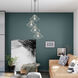 Geometric 1 Light 14 inch Brushed Nickel Mini Pendant Ceiling Light