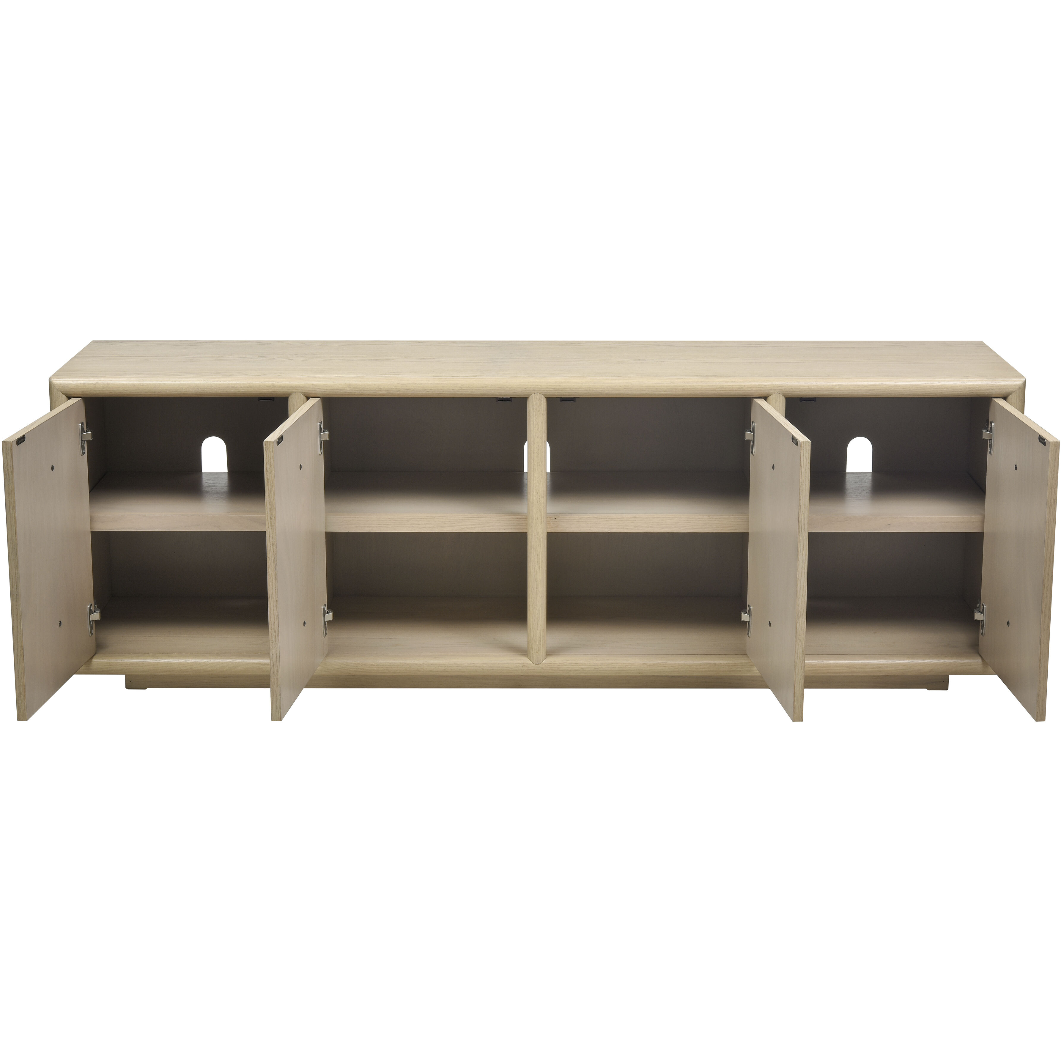 Yearling Light Oak with Blackened Bronze and Brown Credenza