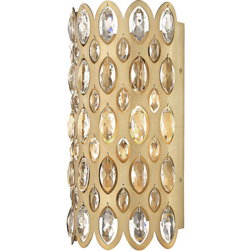 Dealey 2 Light 6.75 inch Heirloom Brass Wall Sconce Wall Light
