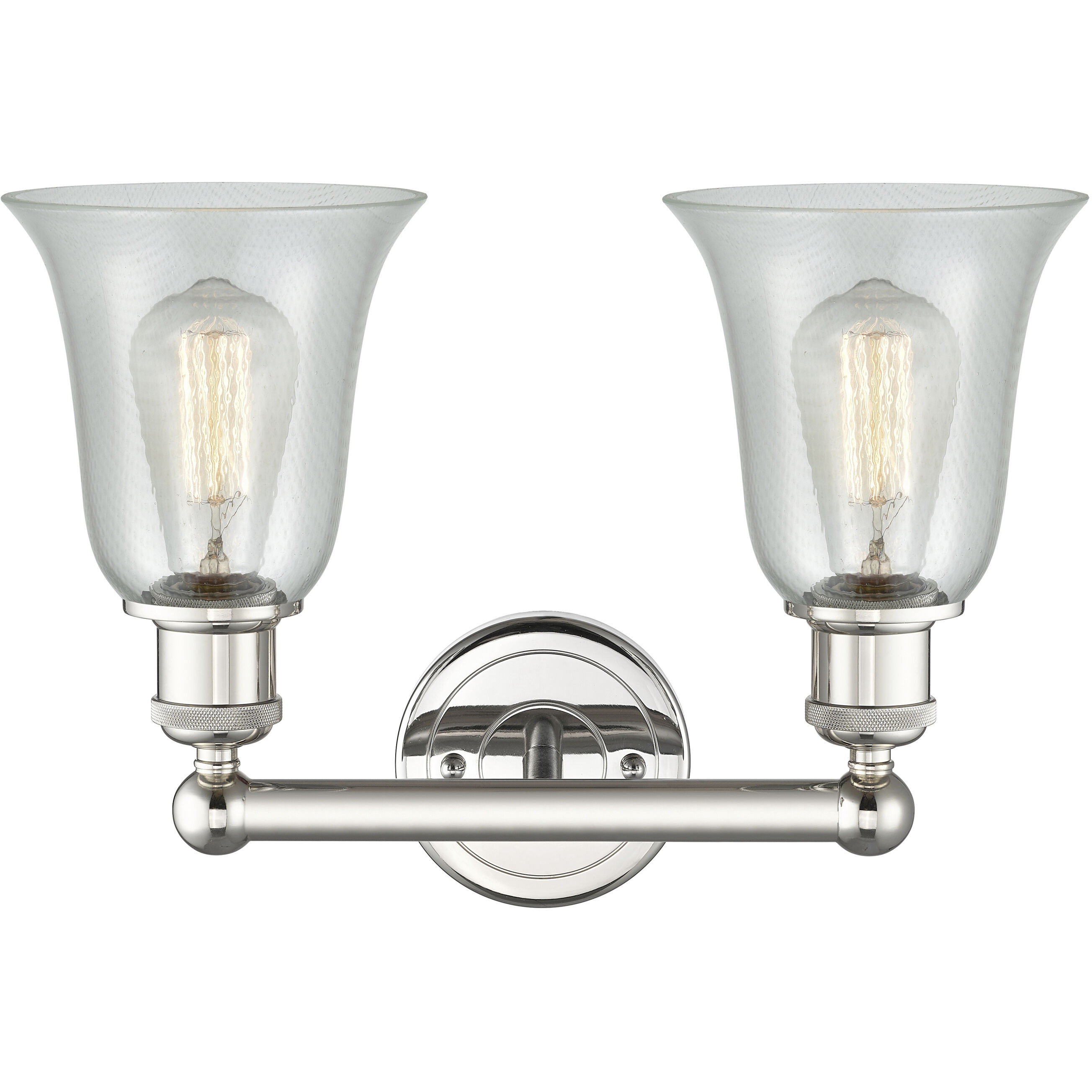 Hanover 2 Light 15.25 inch Polished Nickel Bath Vanity Light Wall Light in Fishnet