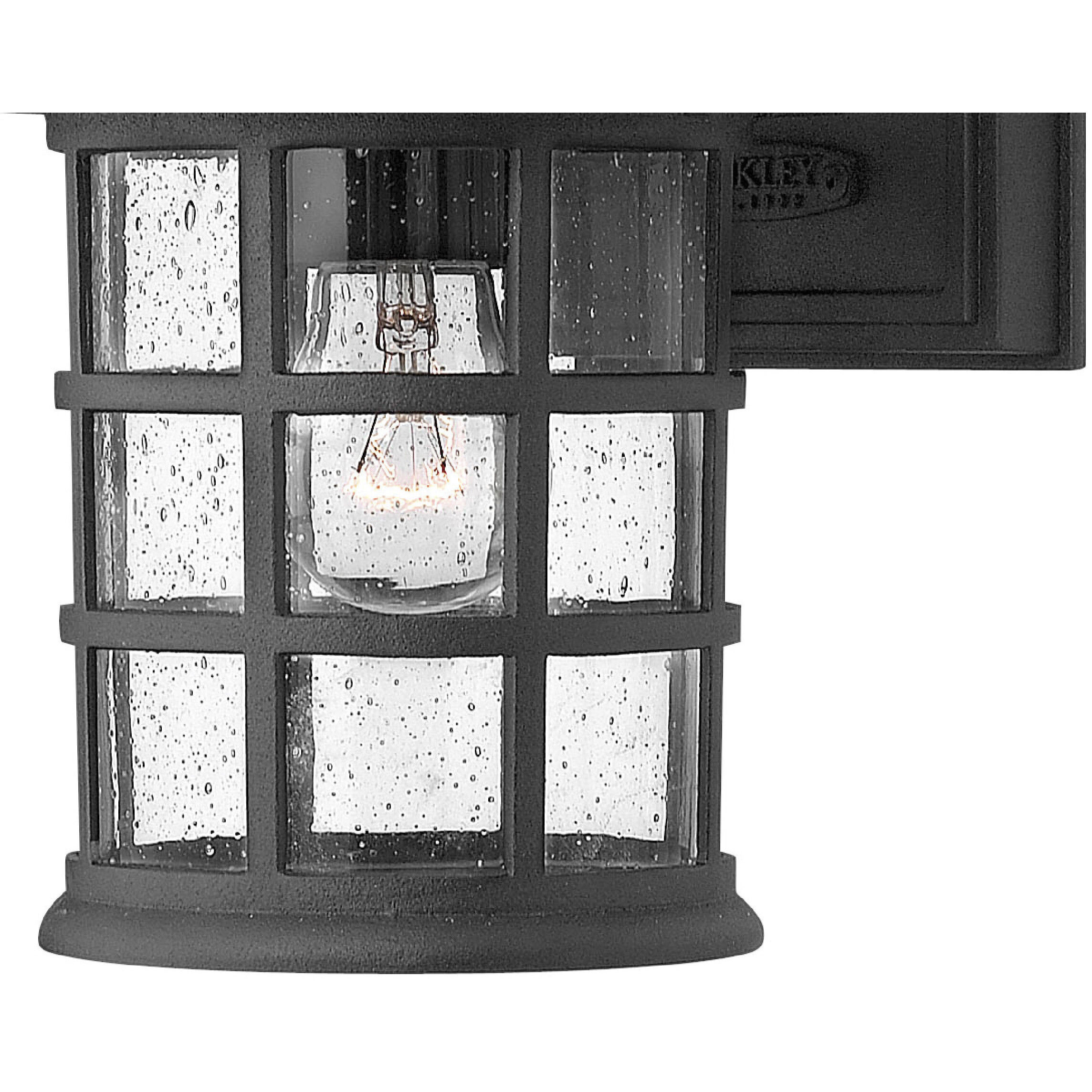 Freeport Outdoor Wall Mount Lantern in Black, Small