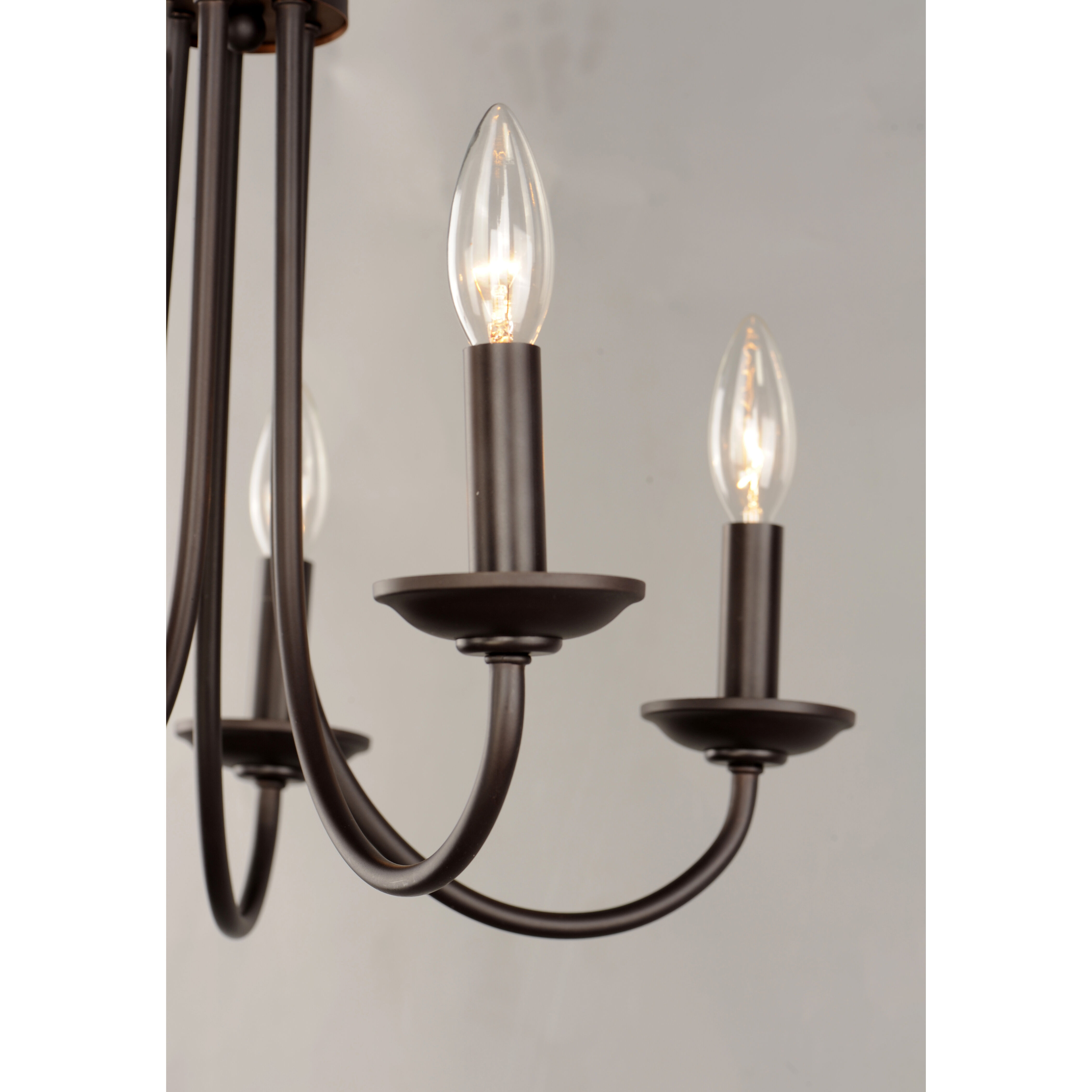 Logan 5 Light 21 inch Oil Rubbed Bronze Multi-Light Pendant Ceiling Light