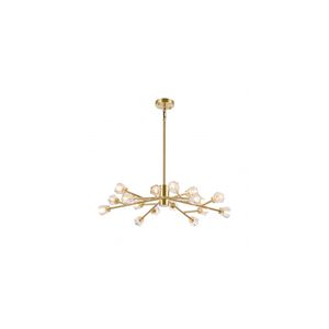 Canada 16 Light 30 inch Shiny Gold Chandelier Ceiling Light