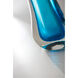 Julie Neill Christa 29.5 inch 100 watt Cerulean Blue Glass Table Lamp Portable Light, Large