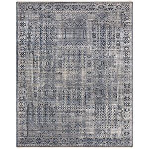Eastchester 120 X 96 inch Dark Blue/Ink/Taupe/Silver Gray Rugs