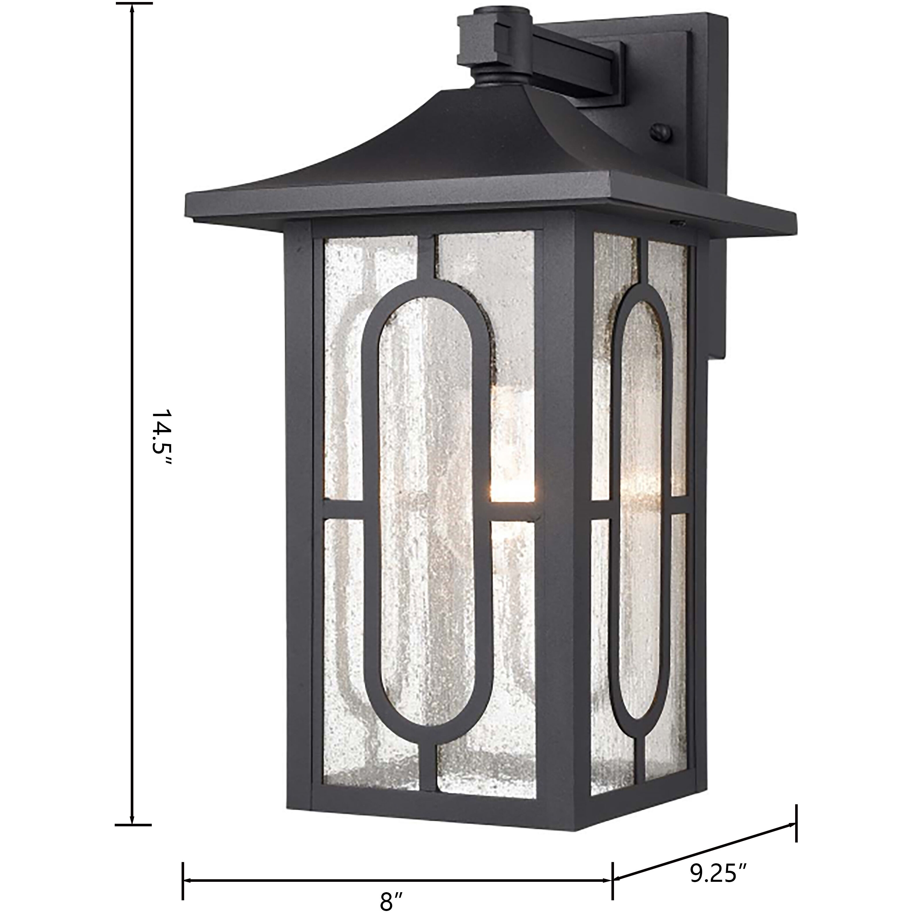 Parkdale 1 Light 14.5 inch Black Outdoor Wall Sconce
