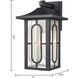 Parkdale 1 Light 14.5 inch Black Outdoor Wall Sconce