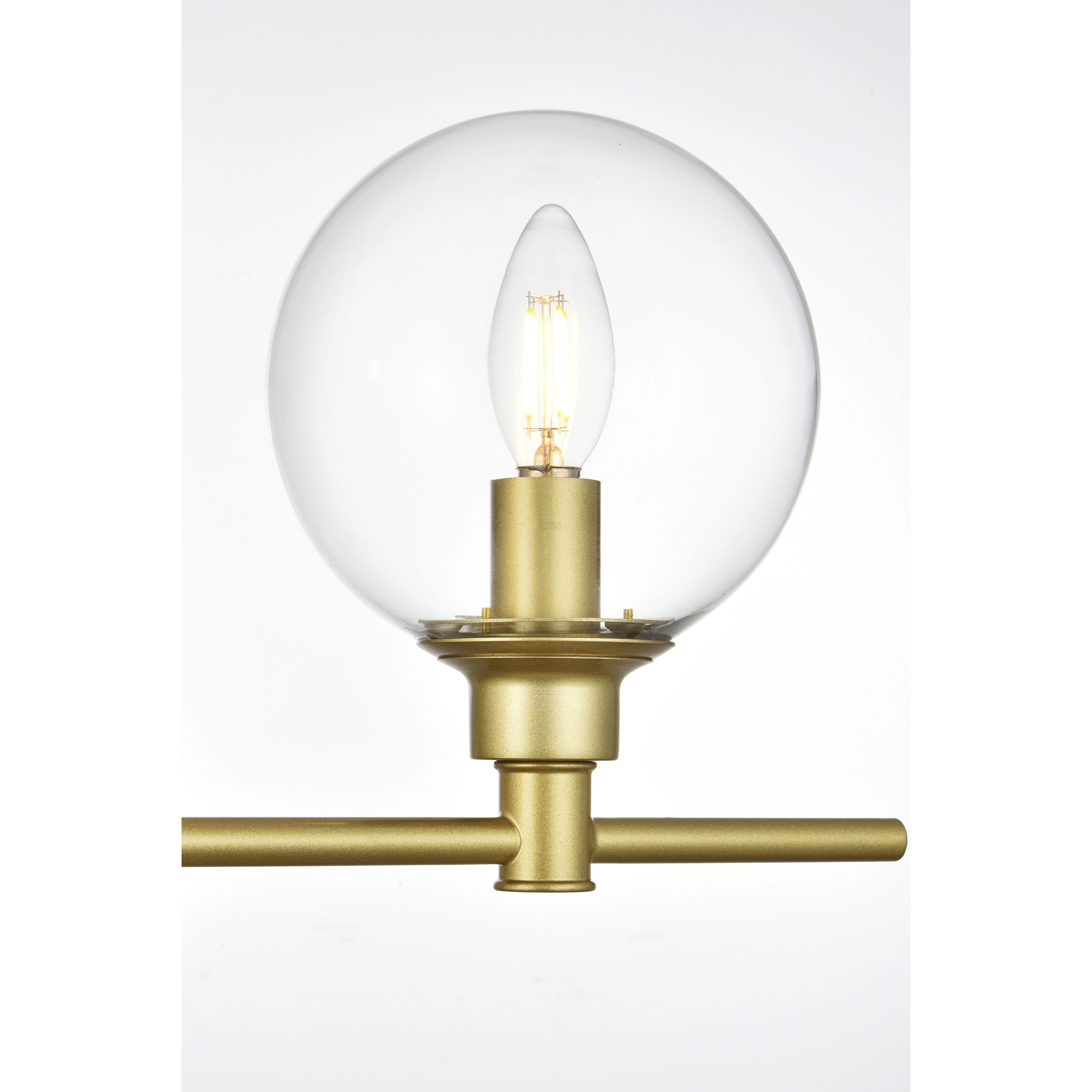 Jaelynn 5 Light 47 inch Brass Bath Sconce Wall Light
