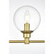Jaelynn 5 Light 47 inch Brass Bath Sconce Wall Light