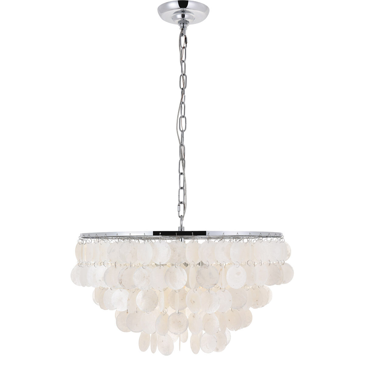 Selene 4 Light 20 inch Chrome Pendant Ceiling Light