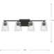 Vertex 4 Light 29 inch Matte Black Bath Light Wall Light