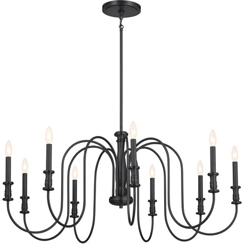 Homestead Karthe 9 Light 42 inch Black Chandelier Ceiling Light, Karthe